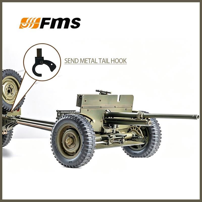 Rc Jeep Hobby - FMS 1/12 C1336 M3 Tanksavar Silahı
