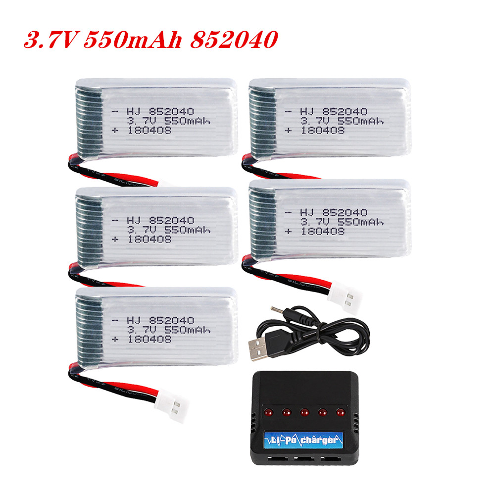 Rc Hobby Drone - 3.7V 550mAh 25C Lipo Pil 852040