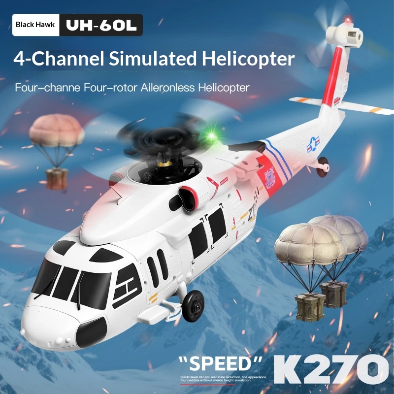 Rc Hobby Helicopter - Wltoys K270 Black Hawk Uh 60l