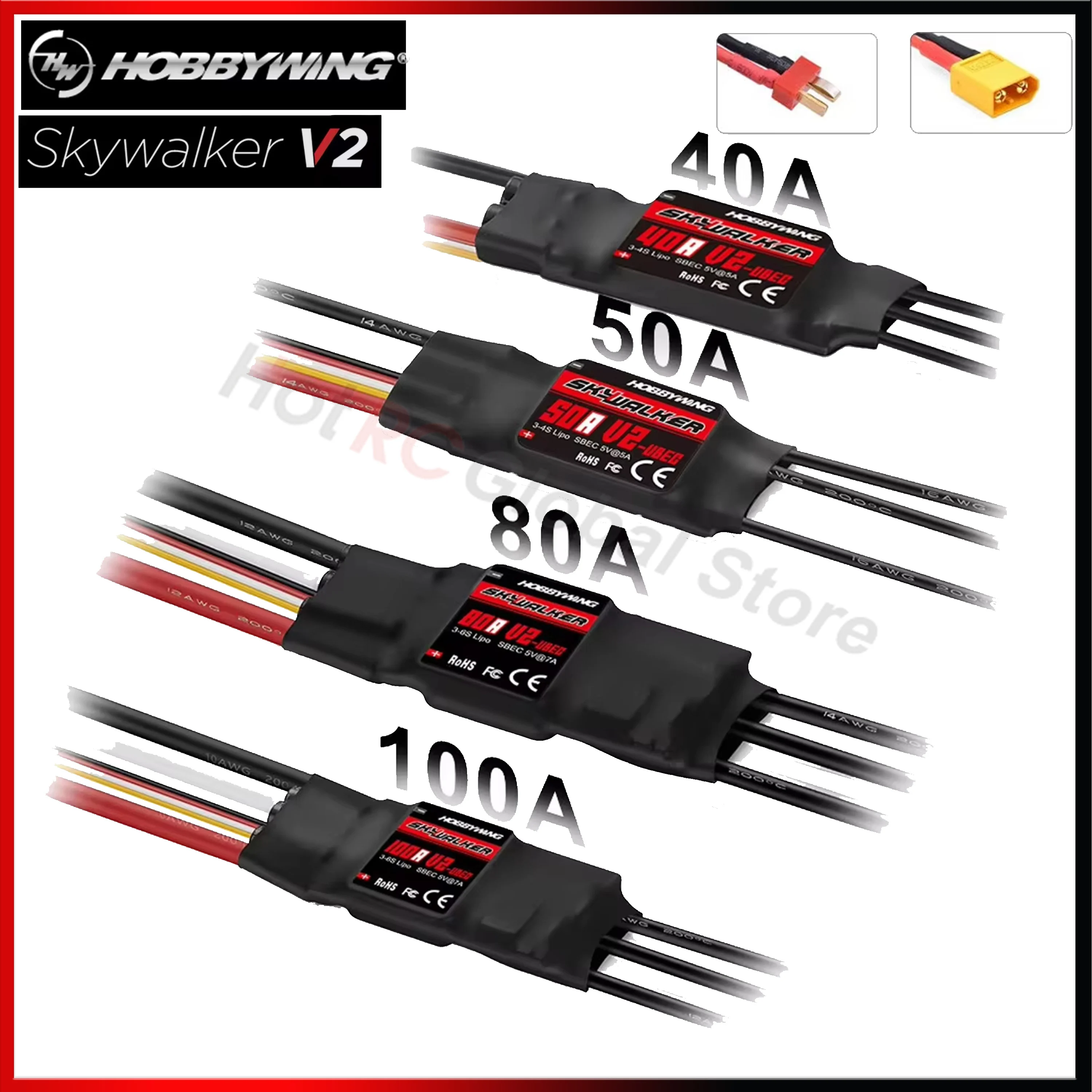 Rc Hobby World - HOBBYWING Skywalker V2 serisi 40A 50A