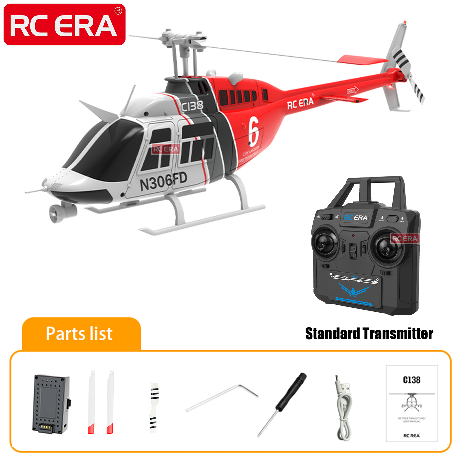 RC ERA C138 BELL 206 Jet Range - Rc Hobby Helicopter incelemesi ve fiyatı