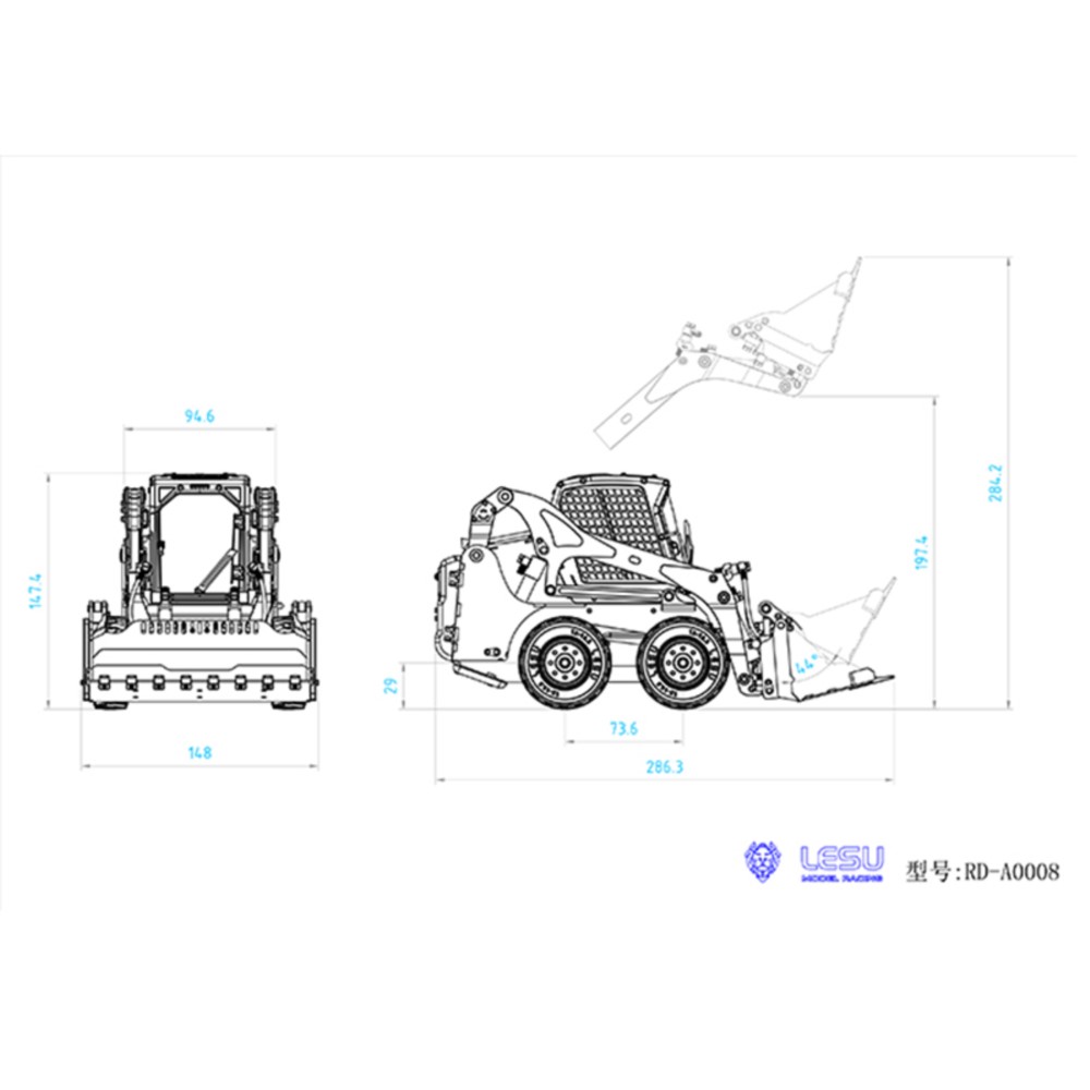 1/14 KIT LESU LT5H Tekerlekli  - Rc Hobby Kit incelemesi ve fiyatı