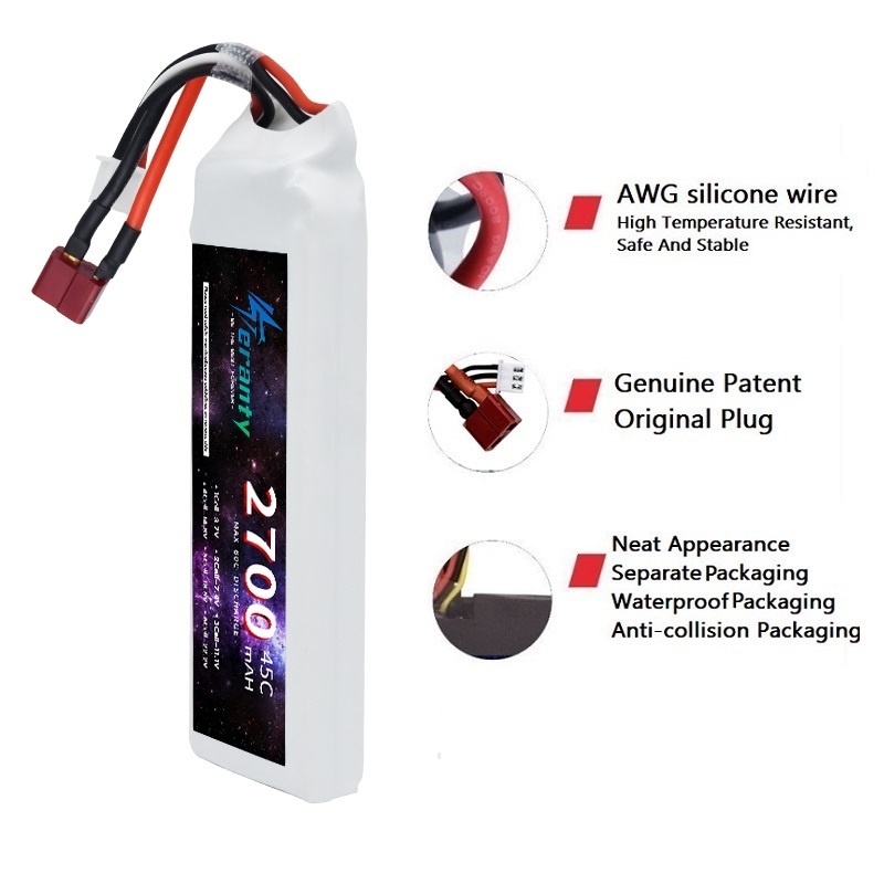 1/3 adet 2S 7.4V Lipo pil 2700 - Rc Hobby Drone incelemesi ve fiyatı