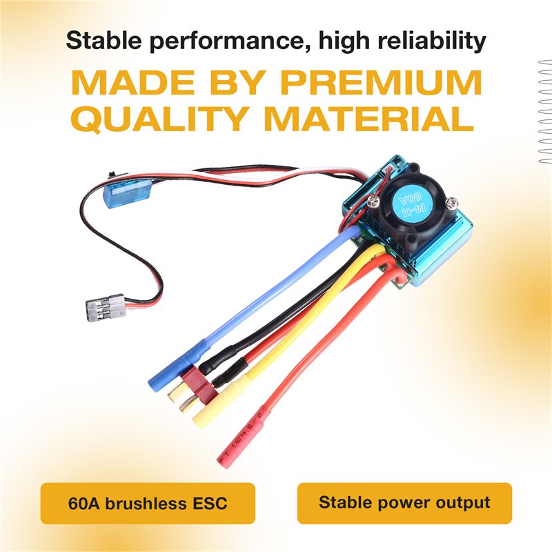 MACH-60A Fırçasız ESC Hız Kont - Rc Hobby Motors incelemesi ve fiyatı